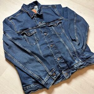 Levi's Dark Blue Denim Truck Jacket - Men's